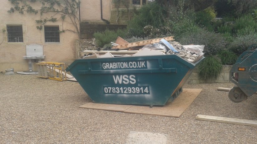 Skip in drive of Wimbledon house